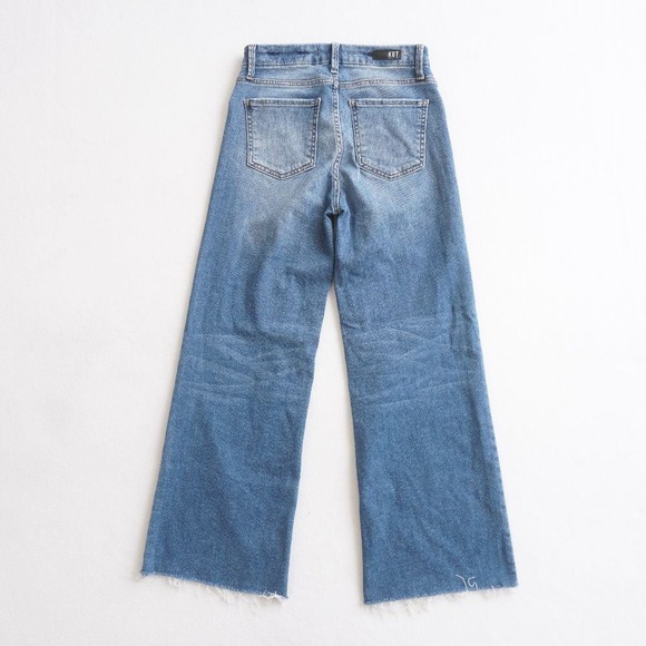 KUT From The Kloth Womens Meg Fab AB Wide Leg High Rise Jeans Size 10 Blue Denim - Picture 4 of 11